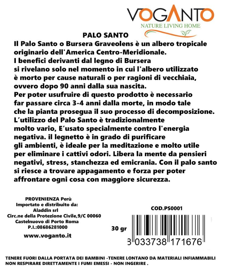 Incenso puro di Palo Santo