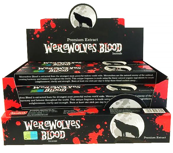 Incenso WereWolves Blood in bastoncini