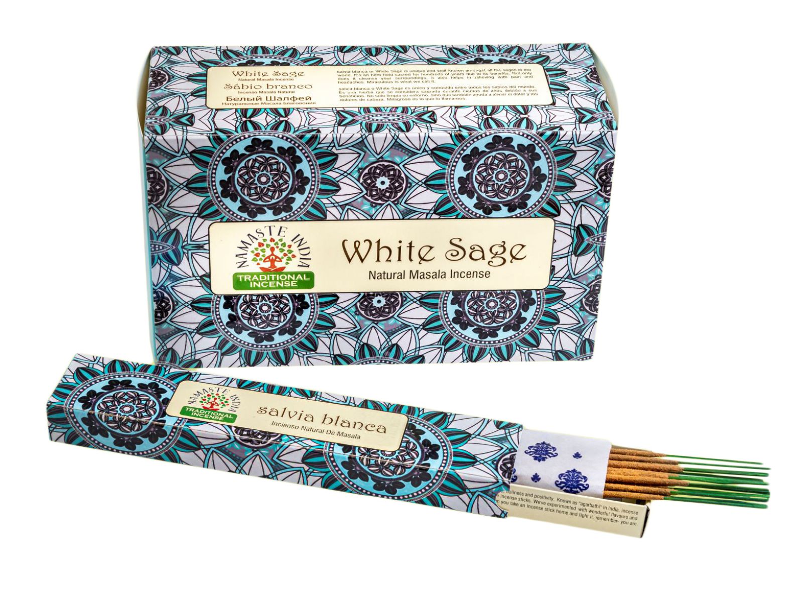 Incenso White Sage (Salvia Bianca) Namasté in bastoncini