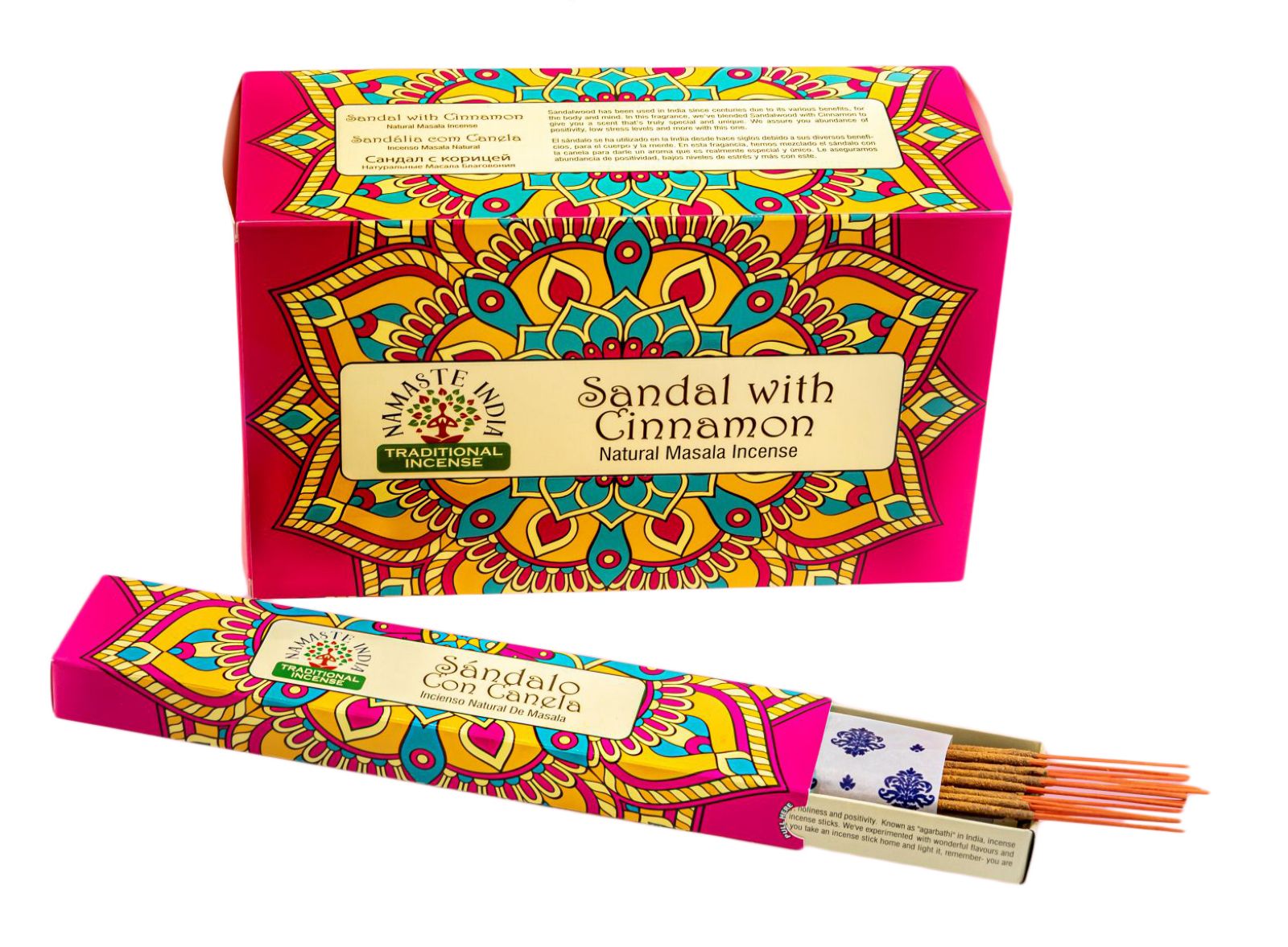 Incenso Sandal with Cinnamon (Sandalo con Canela) Namasté in bastoncini