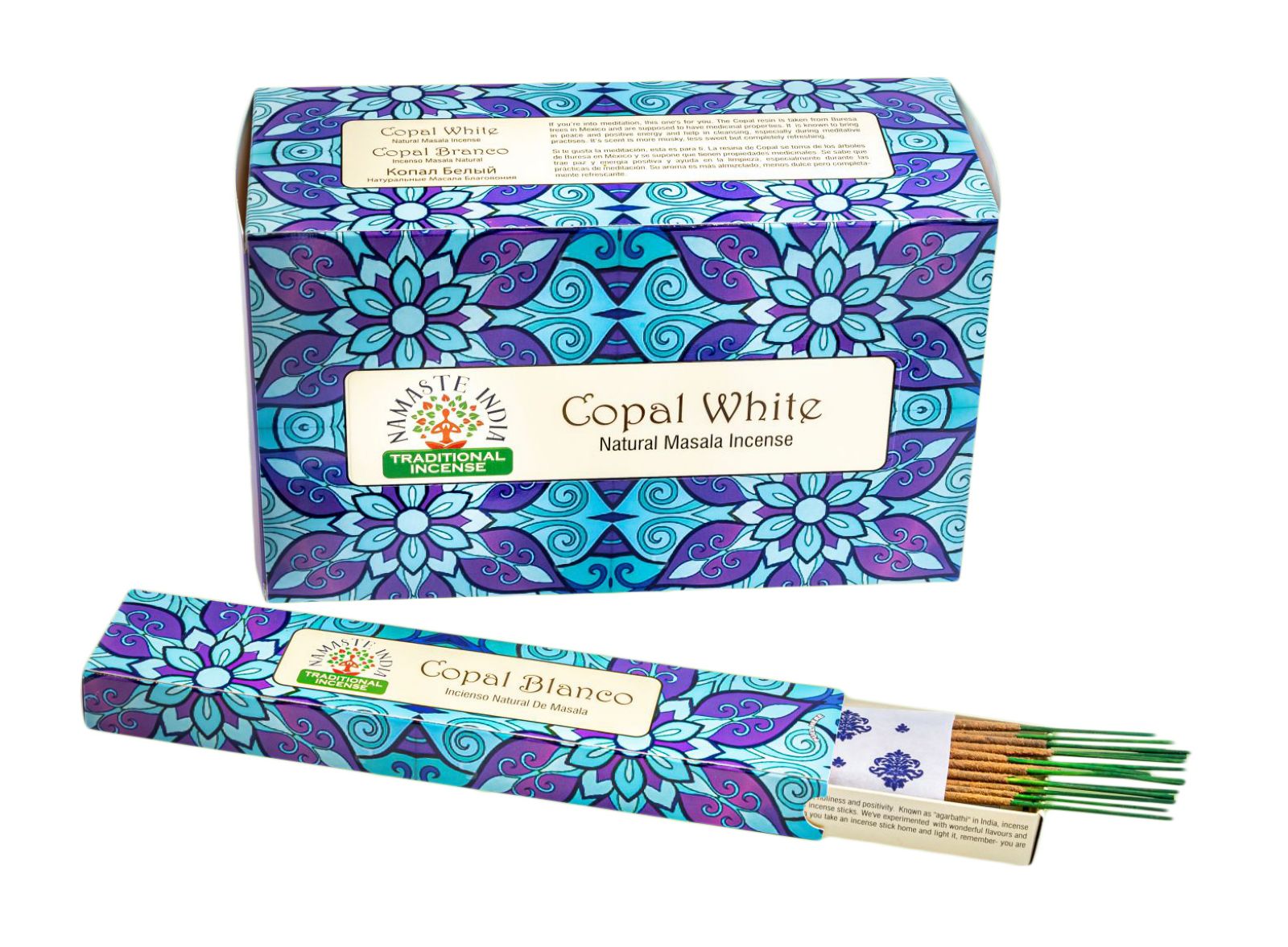 Incenso Copal White (Copal Bianco) Namasté in bastoncini