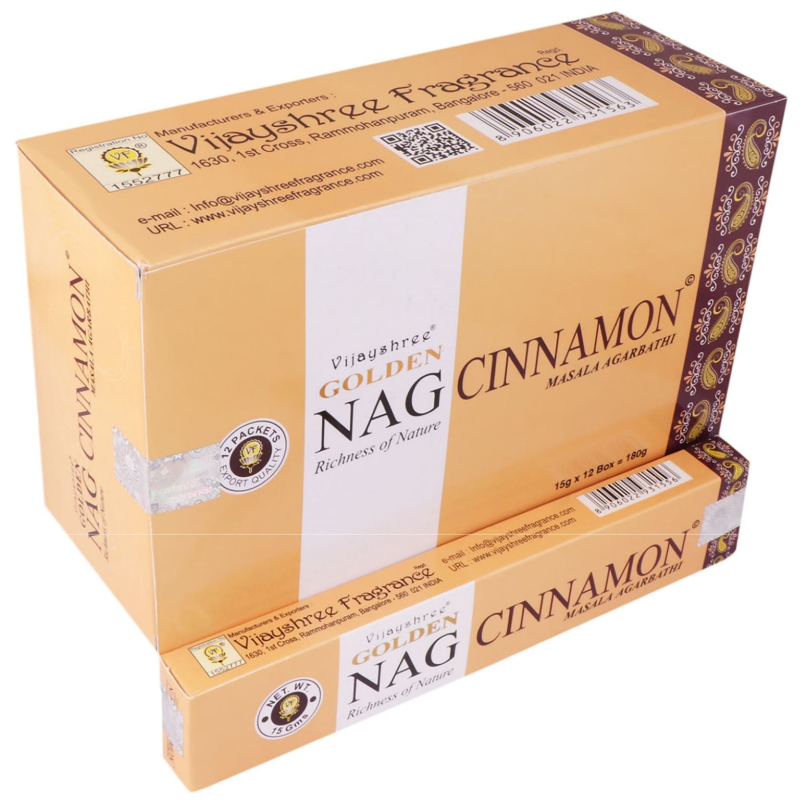 Incenso Nag Cinnamon (Cannella) in bastoncini