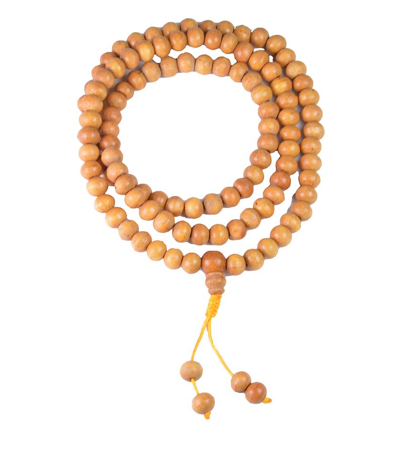 Mala Tibetano in legno chiaro
