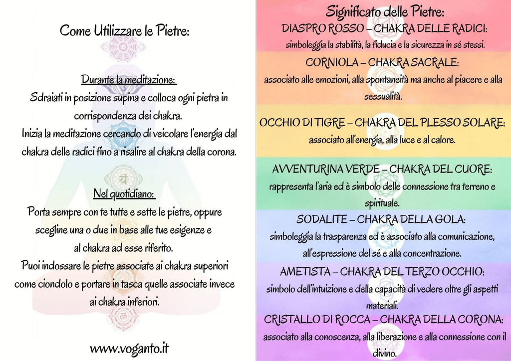 Ritual Box con pietre 7 chakra, salvia e bruciatore
