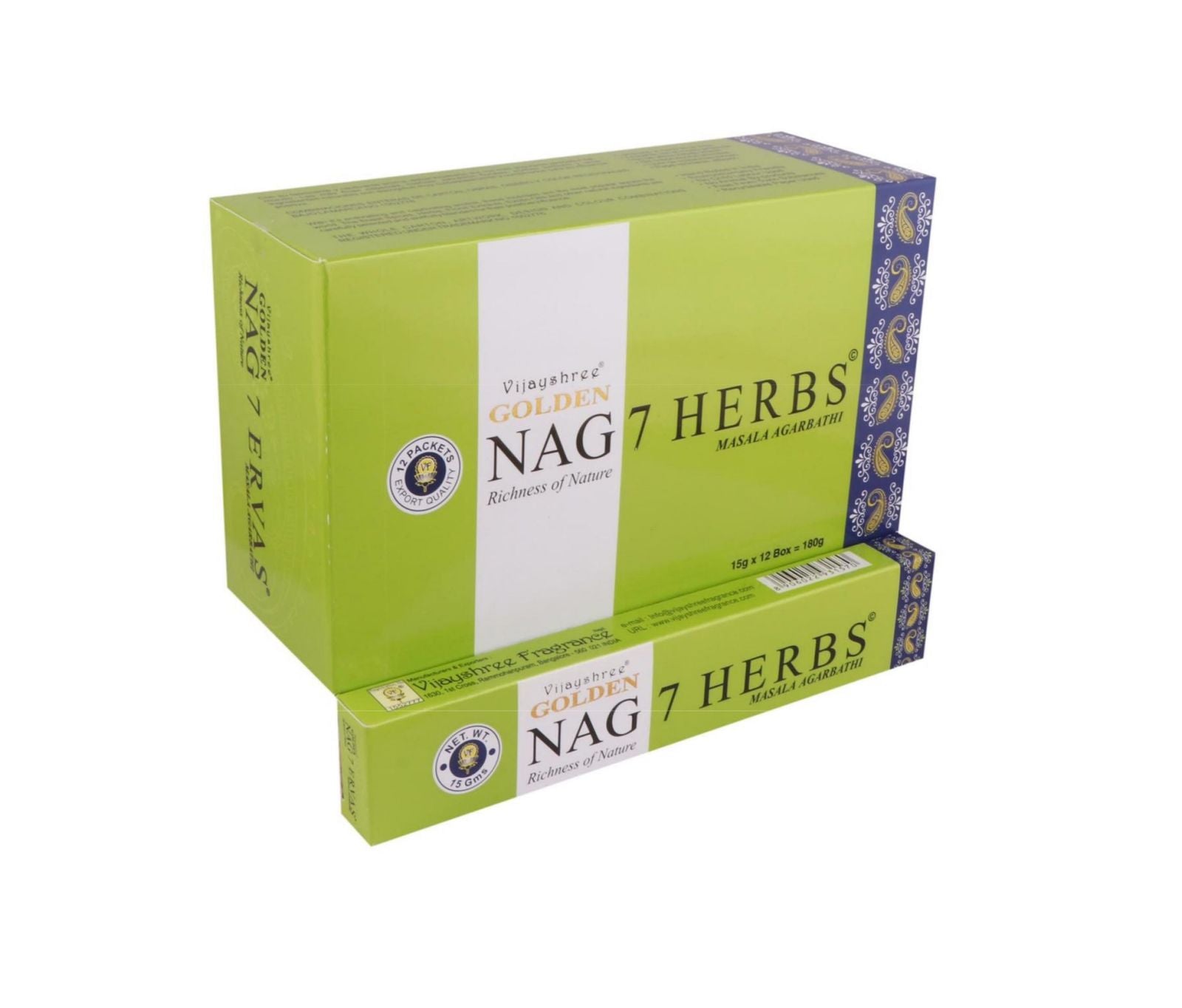 Incenso Nag 7 Herbs (7 erbi) in bastoncini