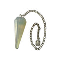 Pendolo radiestesia in Opalite con 12 sfaccettature