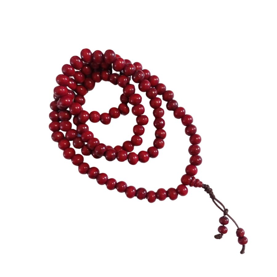 Mala Tibetano in legno Dragon's Blood