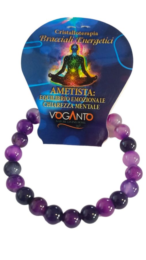 Bracciale in pietra naturale d'ametista