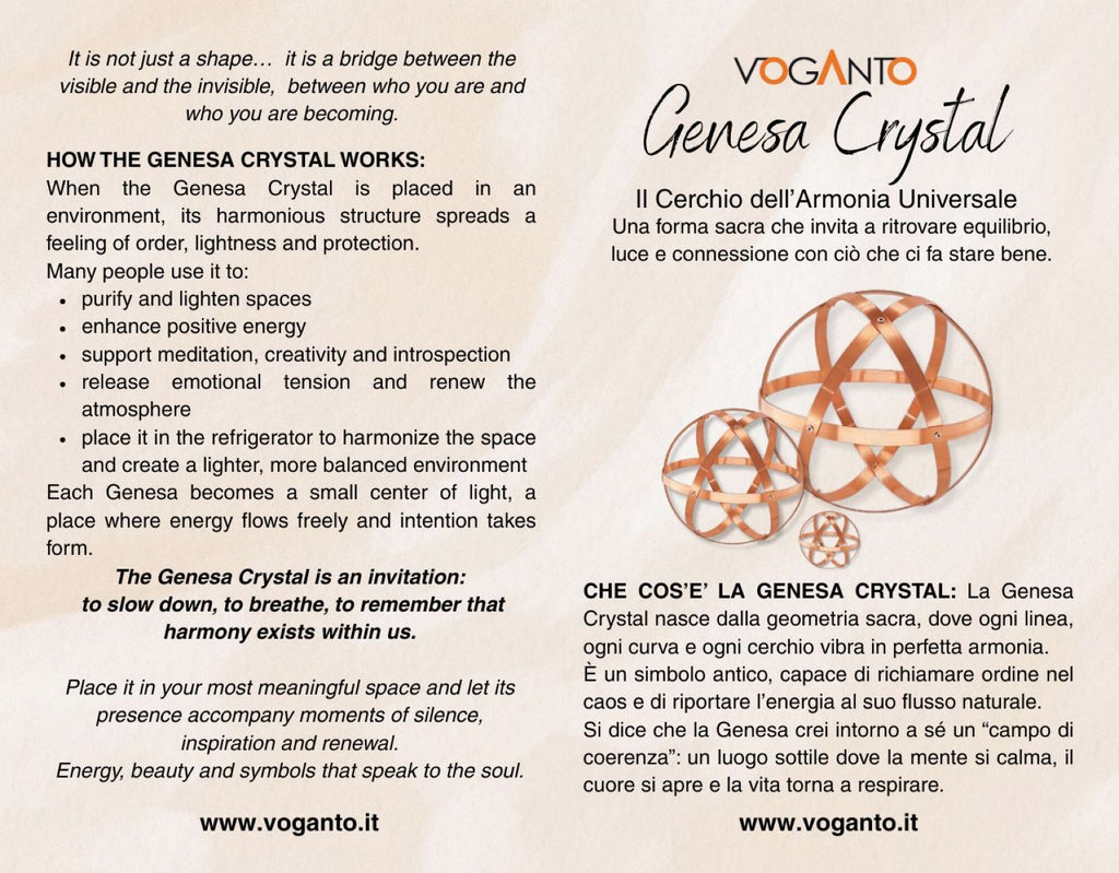 Genesa Crystal in rame 16 cm
