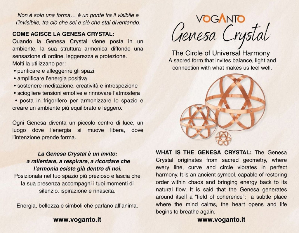 Genesa Crystal in rame 16 cm