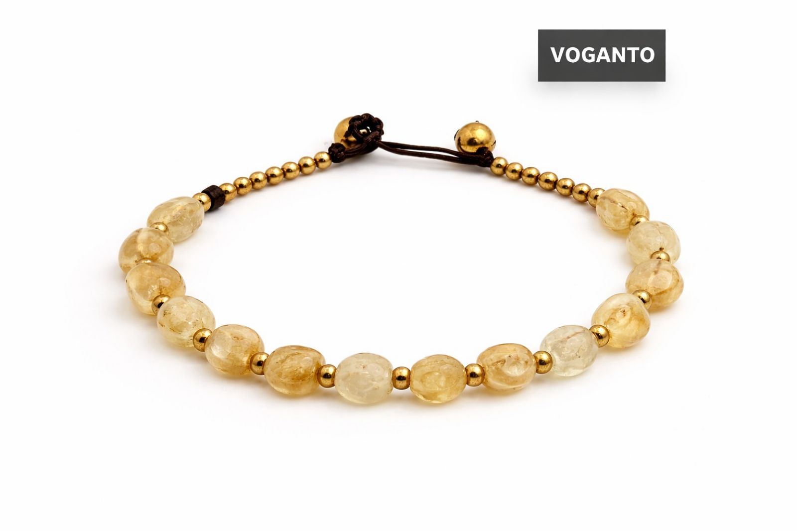 Bracciale in Ottone con Citrino