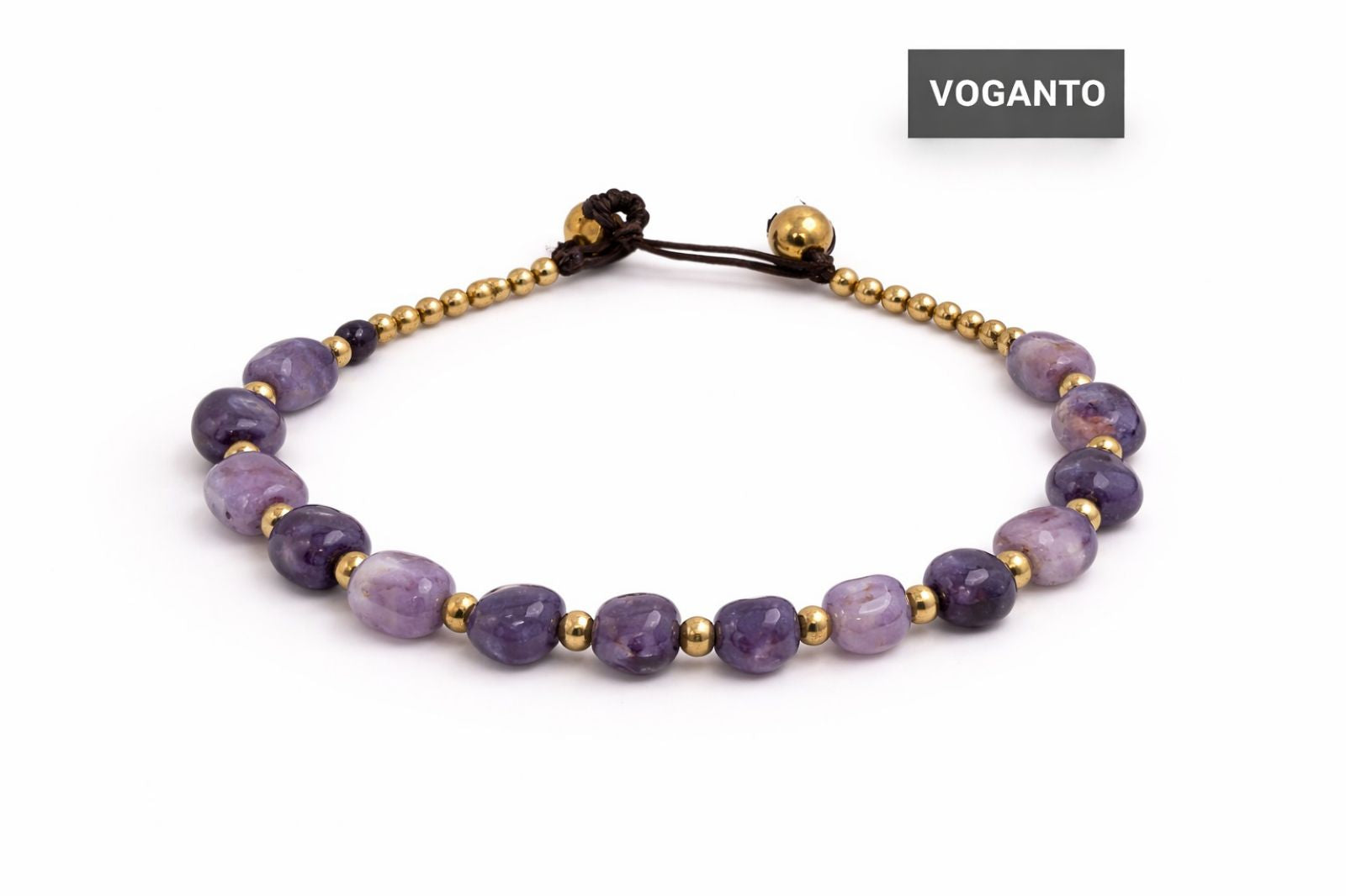 Bracciale in Ottone con Ametista