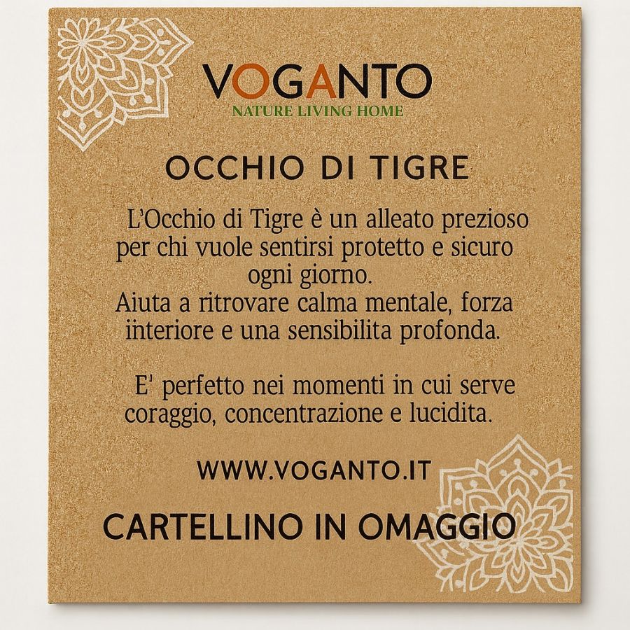 Bracciale in Ottone con Occhio di Tigre