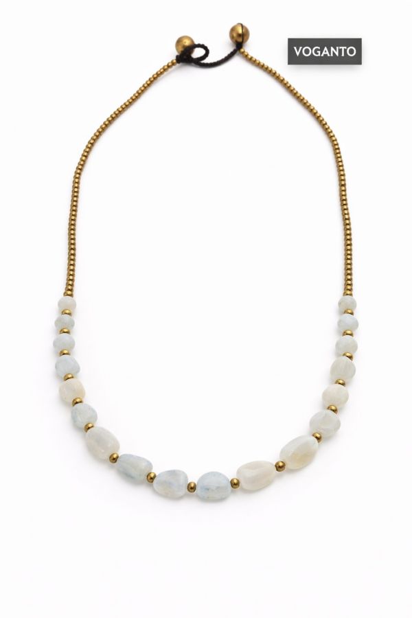 Collana in Ottone con Pietra di Luna