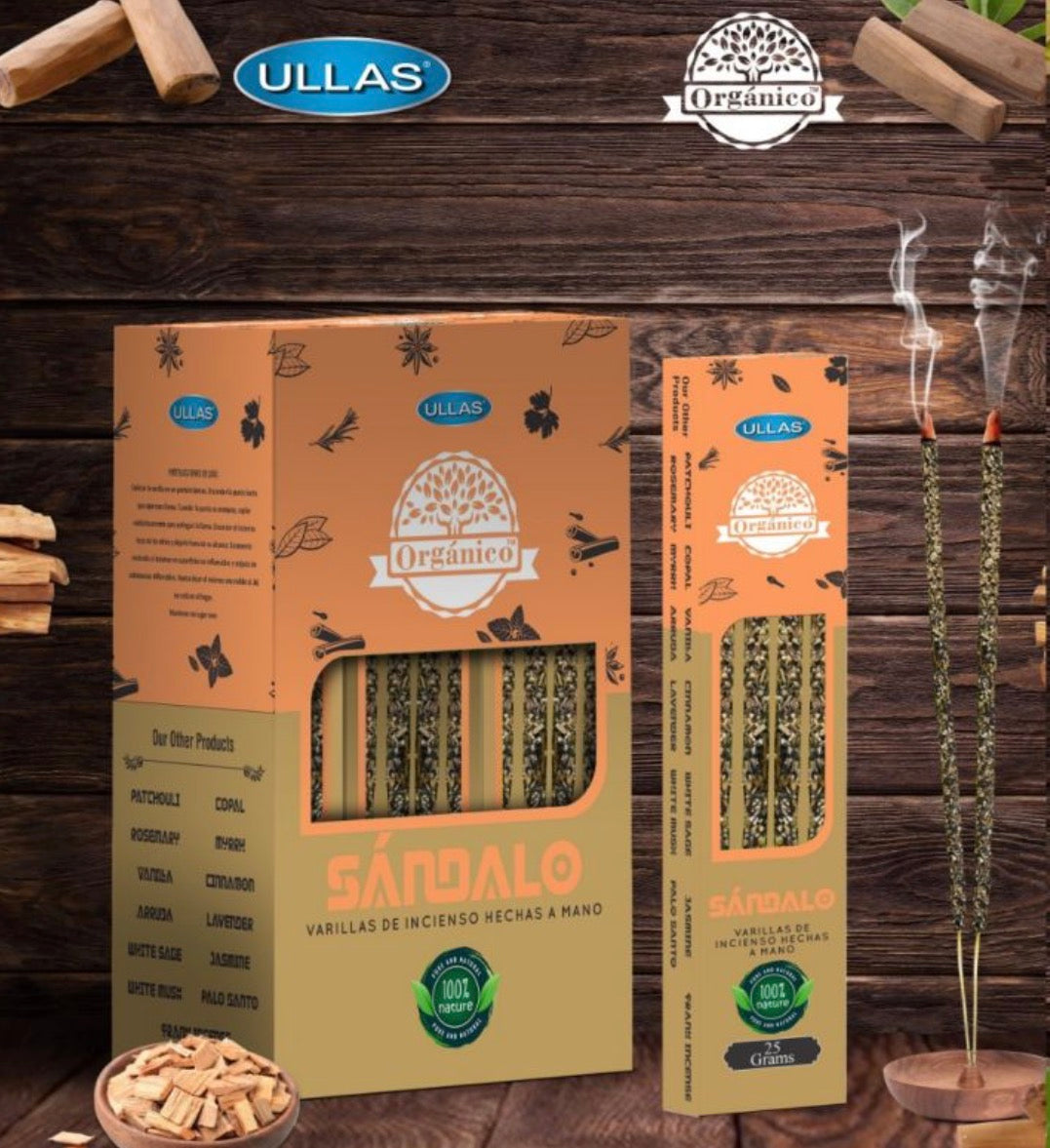 Incenso Organico al Sandalo Ullas