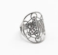 Anello in acciaio regolabile Metatron