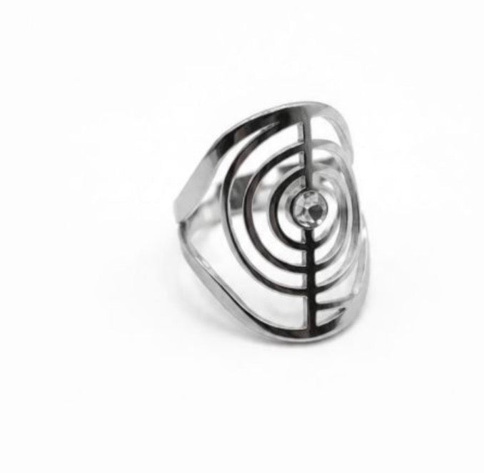 Anello in acciaio regolabile Spirale