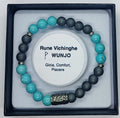 Bracciale rune WUNJO Turchese con Ematite