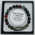 Bracciale rune NAUTHIZ Eliotropio