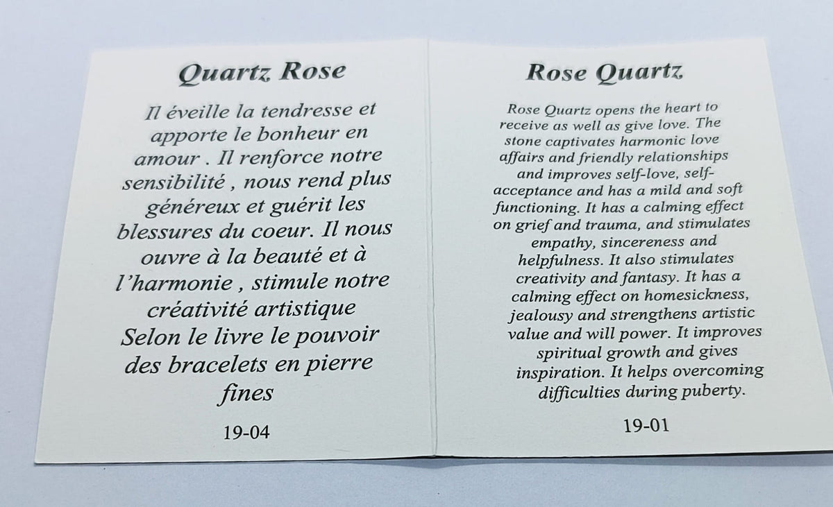 Collana con Quarzo rosa in acciaio