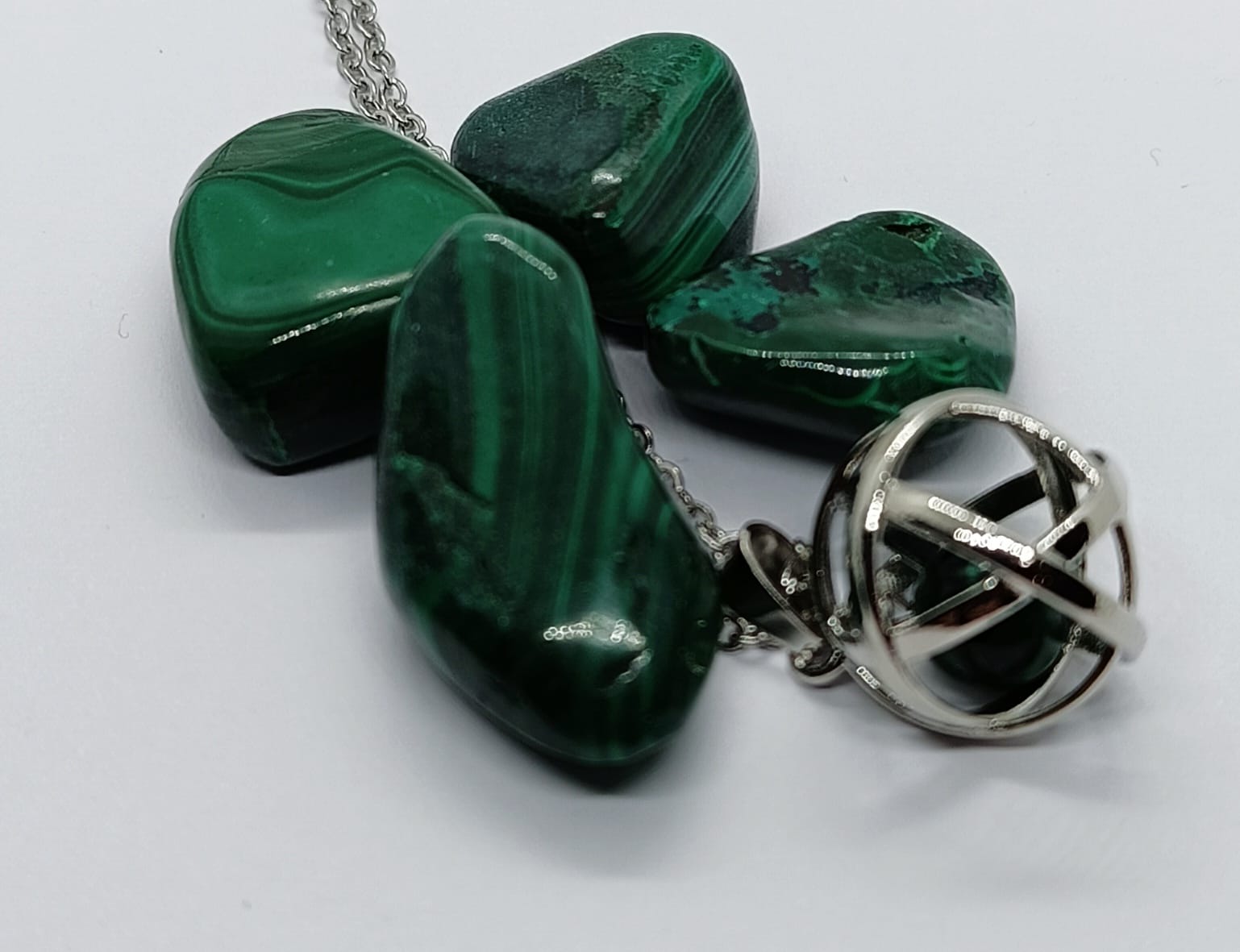 Ciondolo Genesa con Malachite
