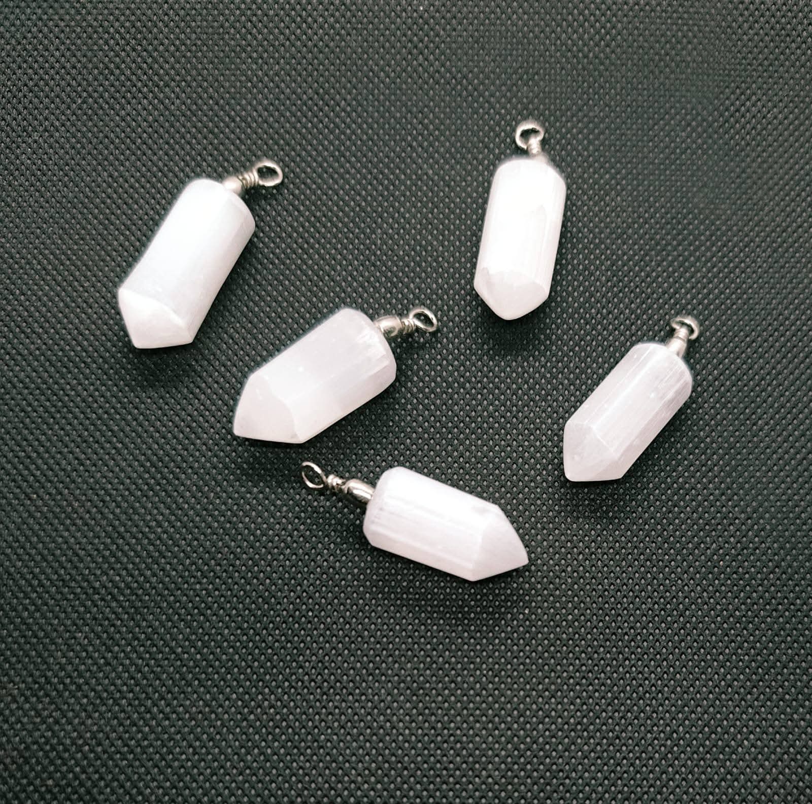 Ciondolo in lapis di selenite