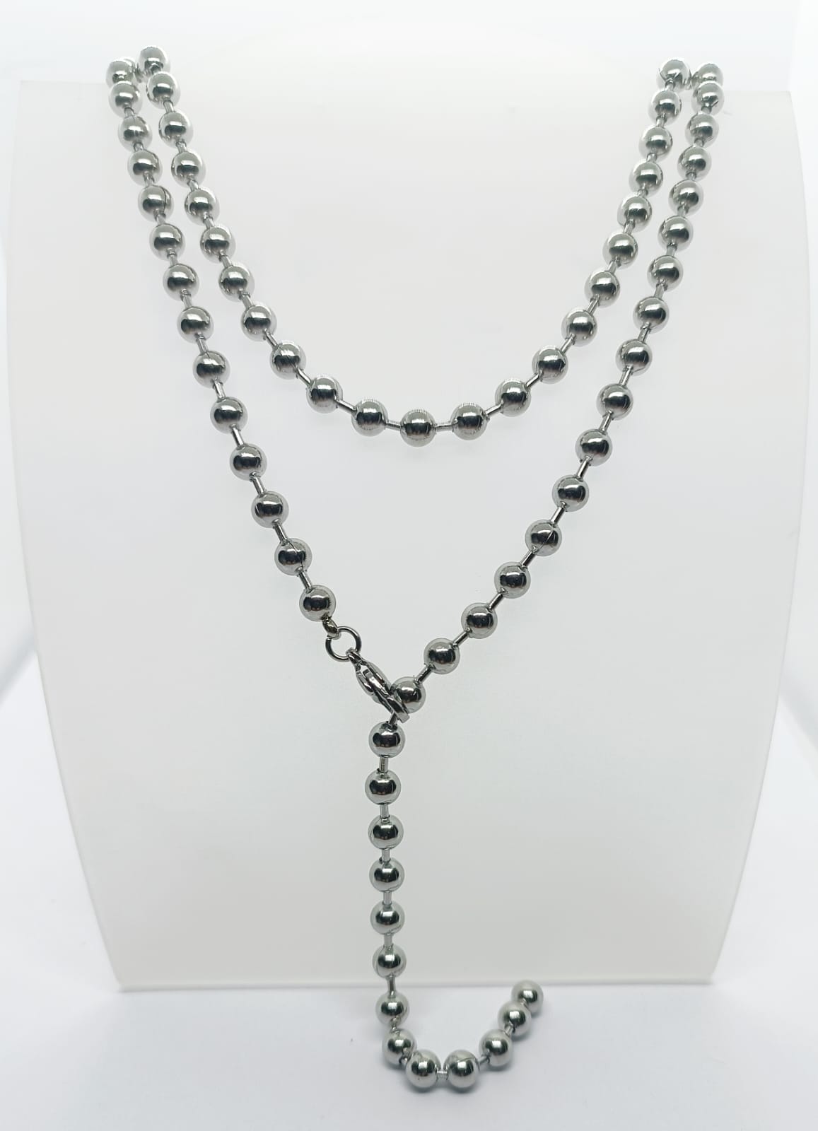 Collana in acciaio inossidabile con paline