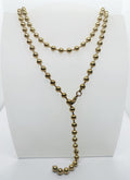 Collana in acciaio inossidabile dorata con paline