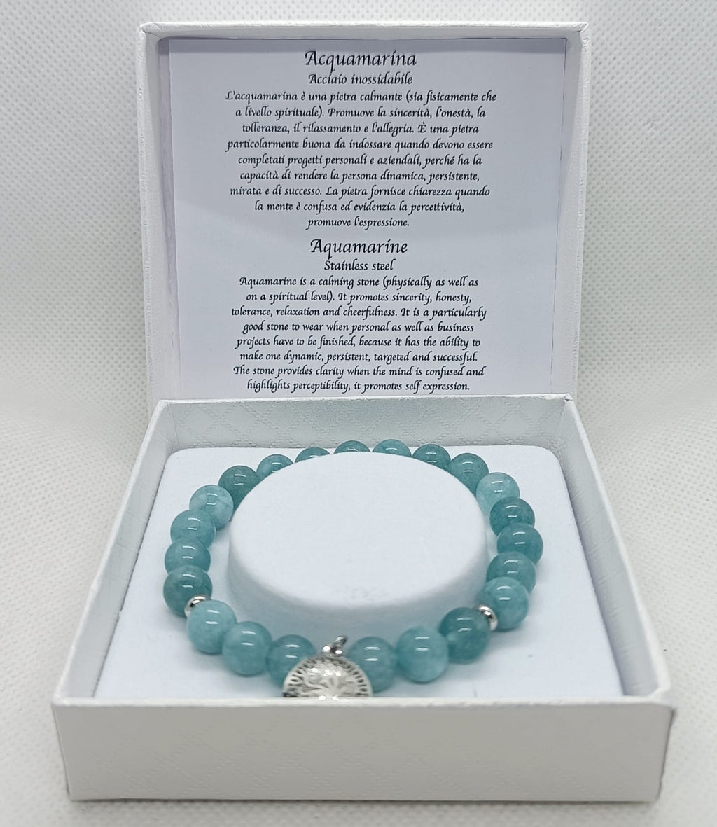 Bracciale in acquamarina