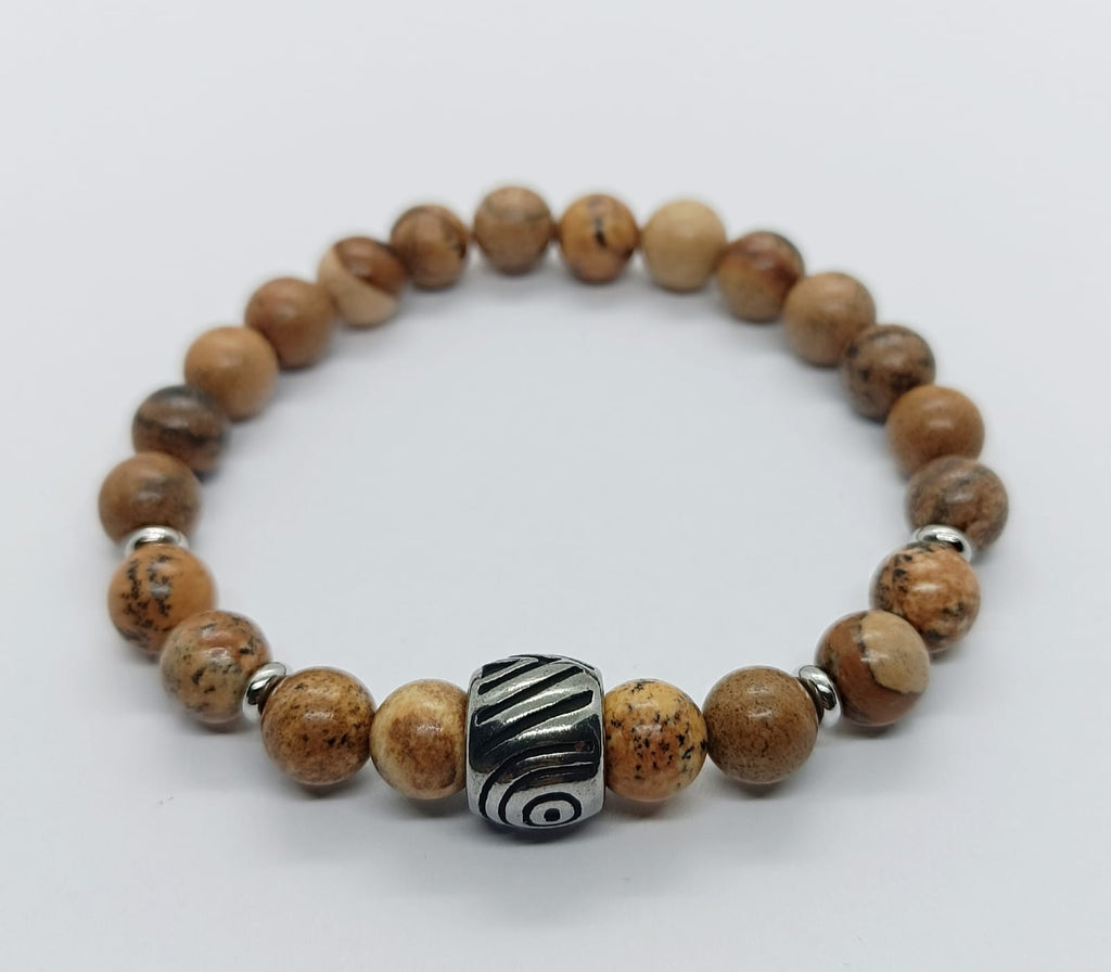 Bracciale in diaspro giallo