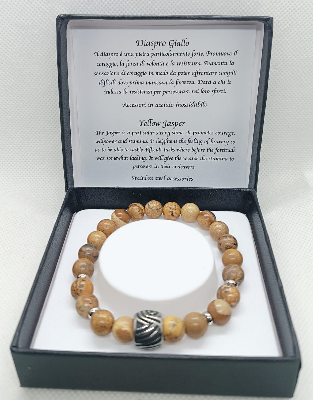 Bracciale in diaspro giallo