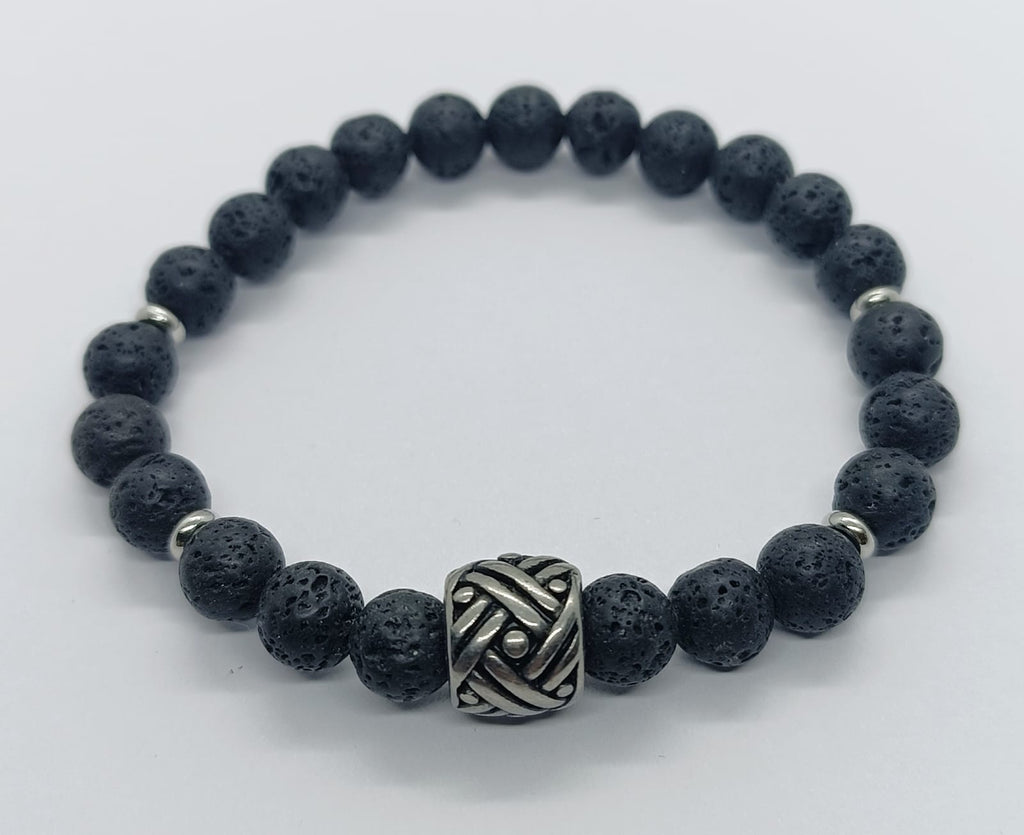 Bracciale in pietra lavica