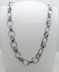 collana in acciaio inossidabile con cerchi