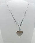 collana in acciaio inossidabile con cuore