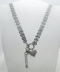 collana in acciaio inossidabile con cuore
