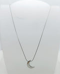 collana in acciaio inossidabile con luna
