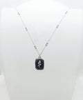 collana in acciaio inossidabile con ciondolo a fiore