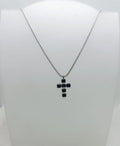 collana in acciaio inossidabile con croce