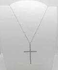 collana in acciaio inossidabile con croce lunga