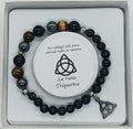 Bracciali di protezione Triquertra Ossidiana Nera