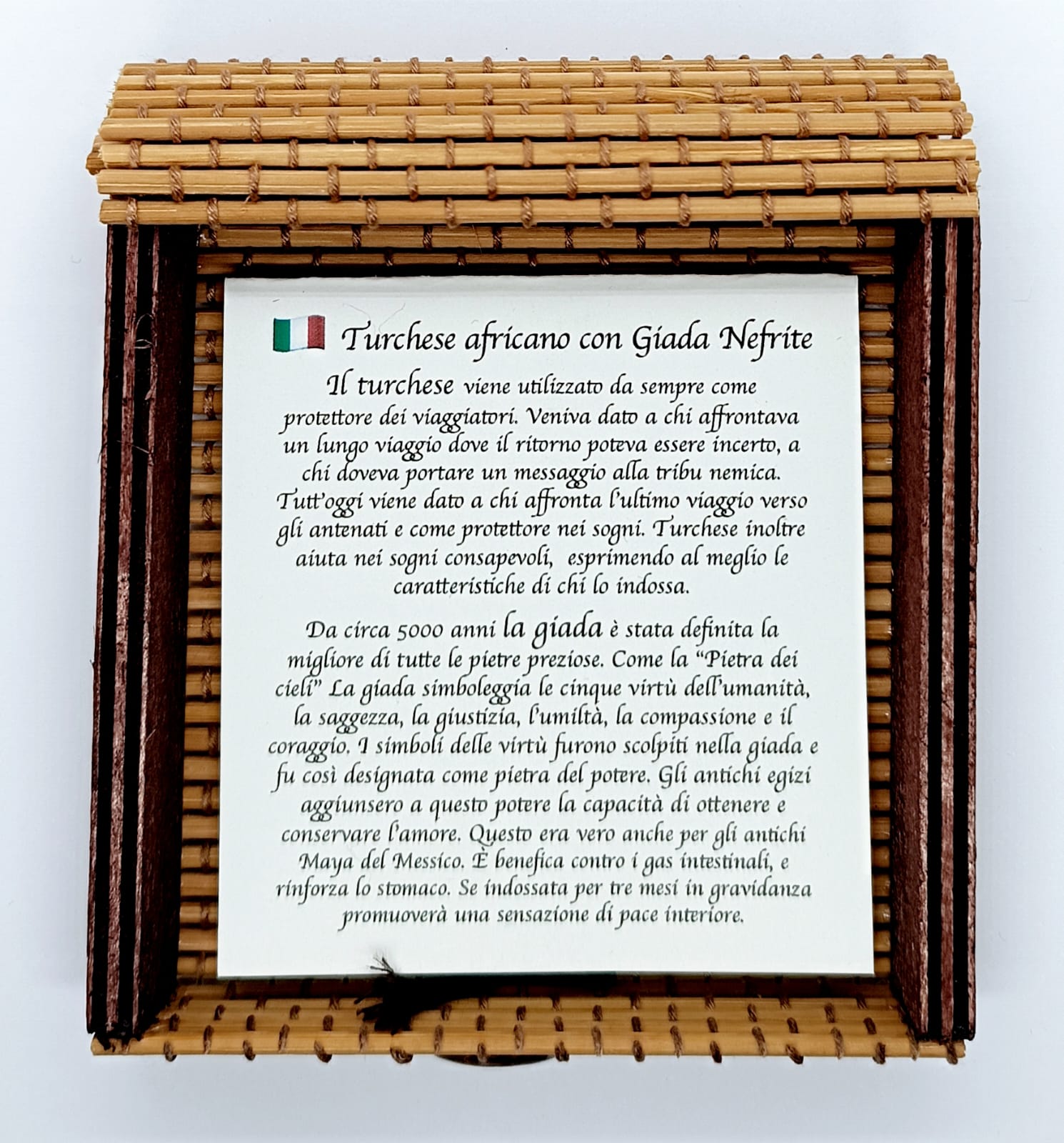 Bracciale Turchese africano con Giada Nefrite