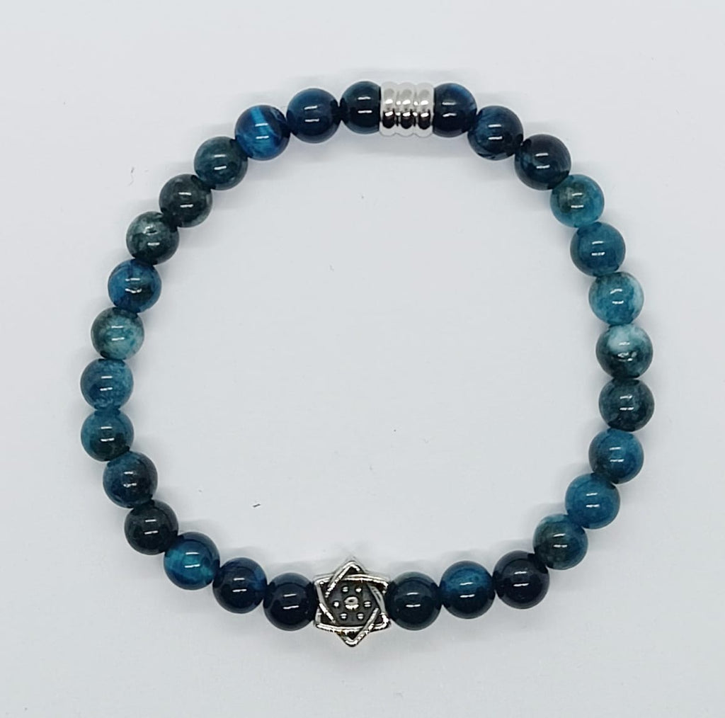 Bracciale Occhio di tigre blu