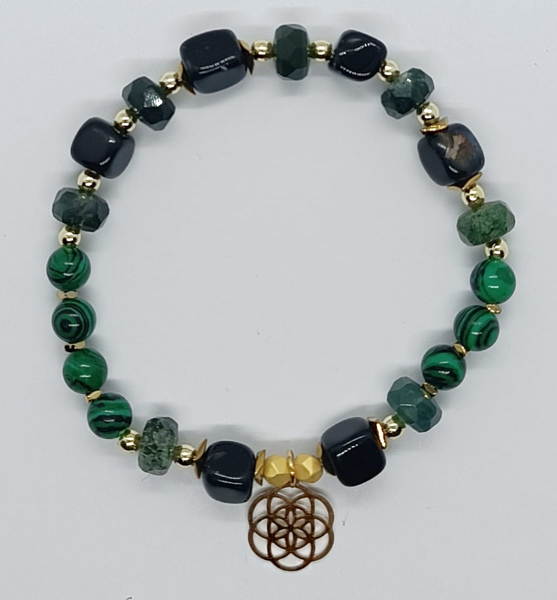 Bracciale Malachite e Agata