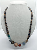 Collana del sistema solare con Occhio di Tigre