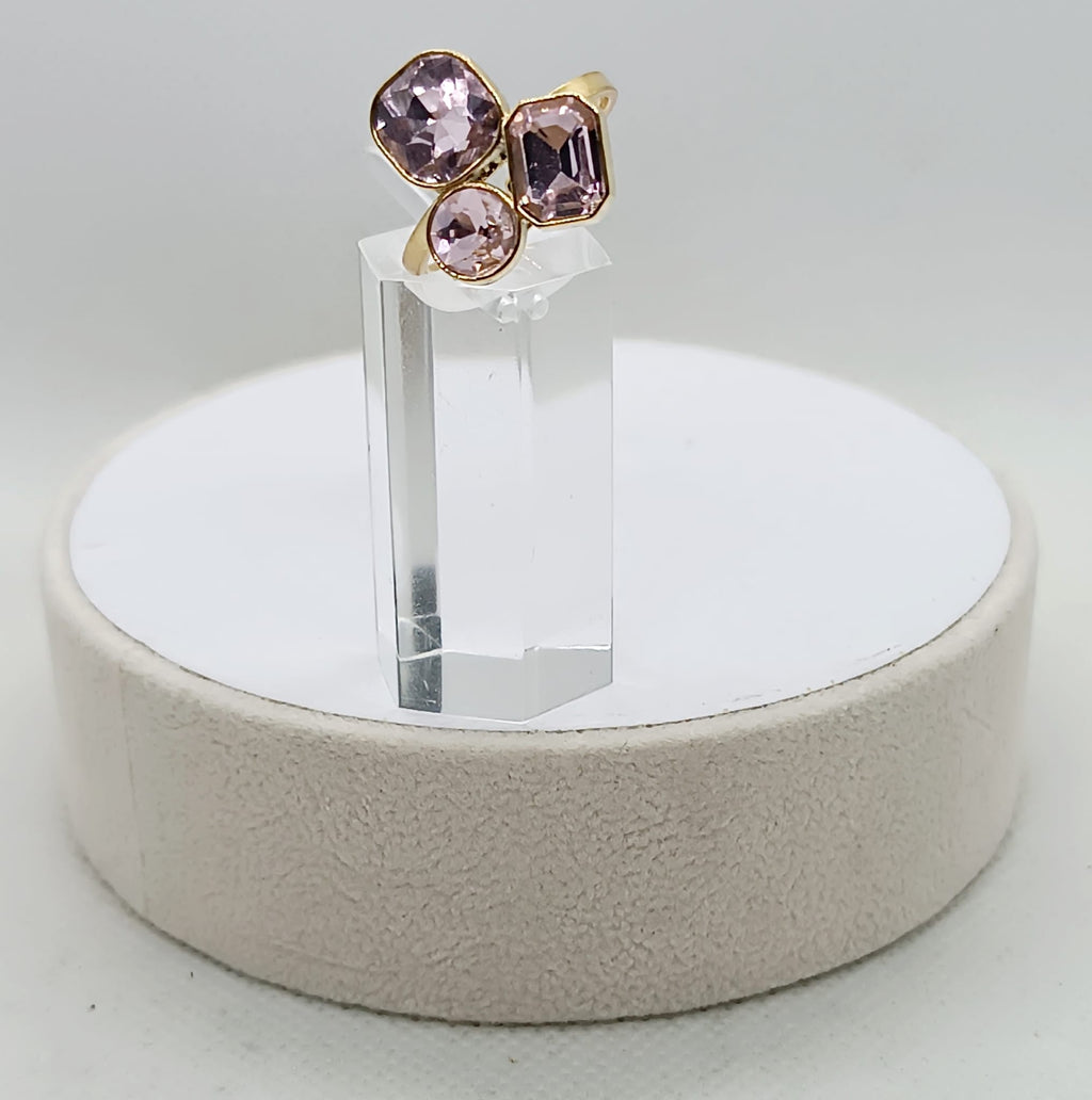 Anelli in acciaio regolabili rosa