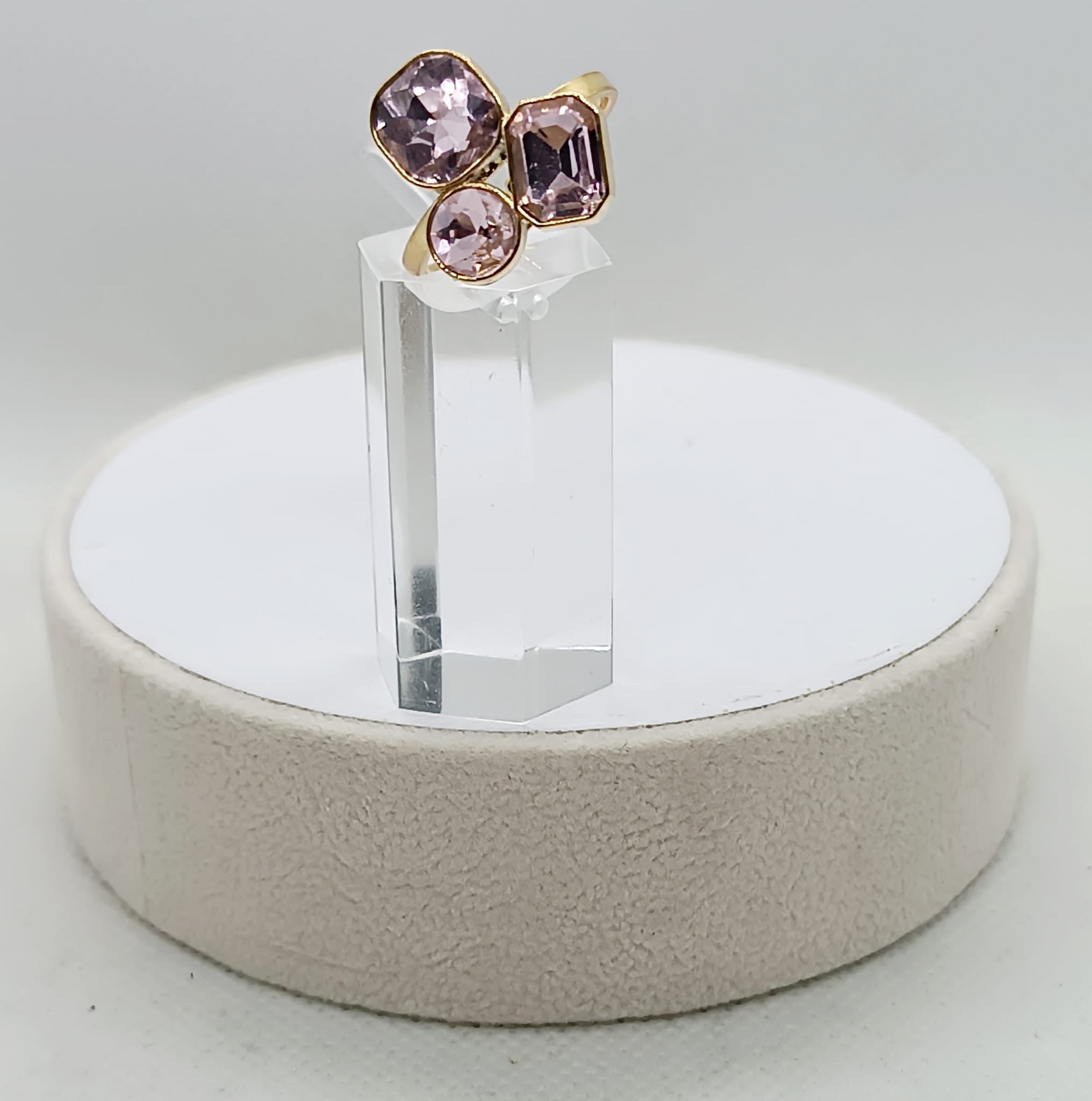 Anelli in acciaio regolabili rosa